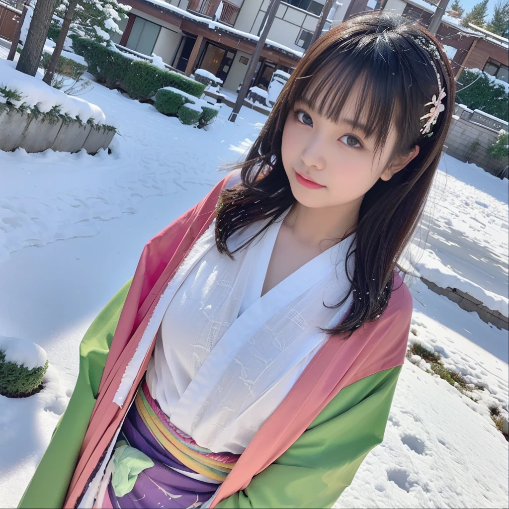 (Kimono that gets wet and shows through)、(top-quality,masterpiece:1.3,超A high resolution),(ultra-detailliert,Caustics),(Photorealsitic:1.4,RAW shooting,)Ultra-realistic capture,A highly detailed,high-definition16Kfor human skin、 Natural Skin Texture、、The skin looks healthy with an even tone、 Use natural light and color,One Woman,japanes,kawaii,a blond,bob cuts、Very big big,(depth of fields、chromatic abberation、、Wide range of lighting、Natural Shading)、Snowy mountains at night、(Falling snow:1.2)、(Hair swaying in the wind:1.2)、(Snow reflects light:1.1)、Cleavage can be seen through the exposed kimono、Buttocks visible through exposed kimono(Colorful loincloth)、Front-facing figure、Panty shot from below the crotch