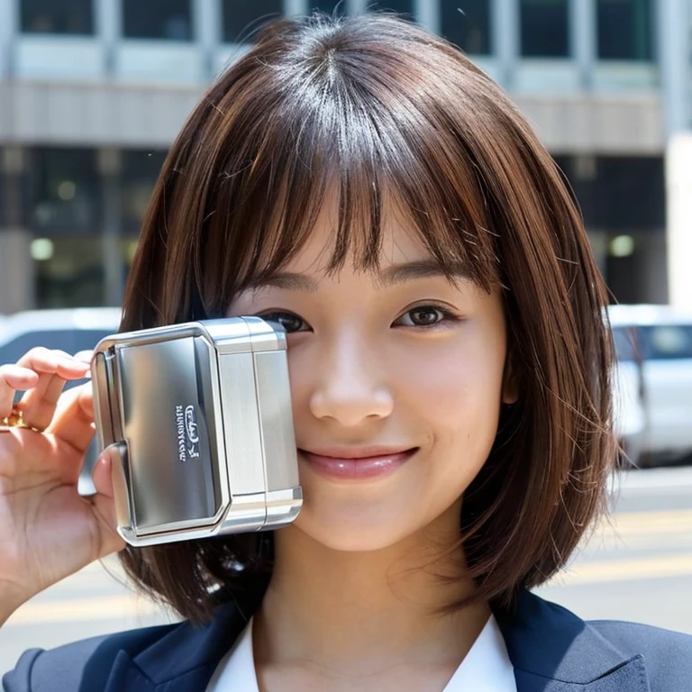 Ruri Hoshino White dress Holding a cup Run over here