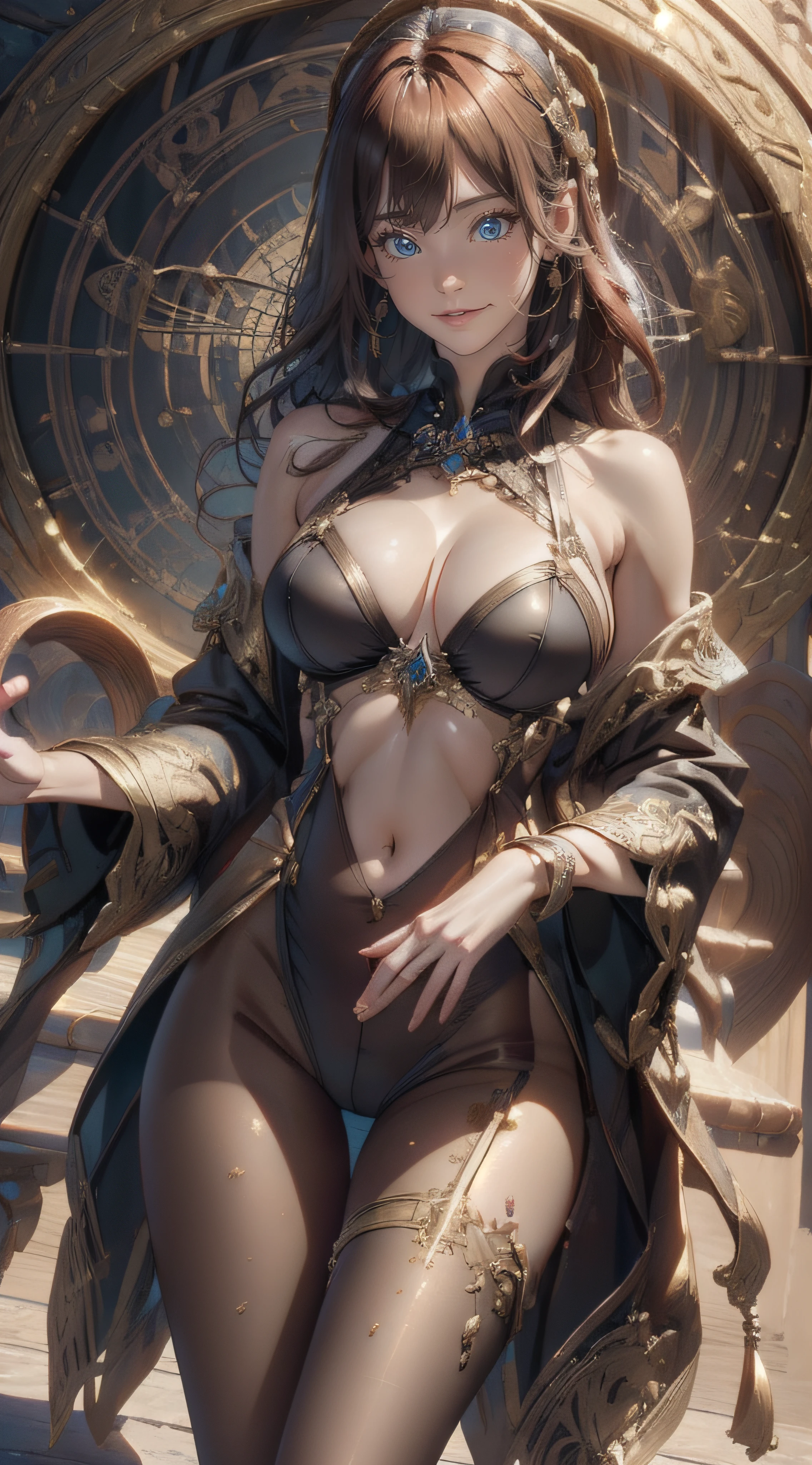 (Ultra detailed skin),Curve,Petite,Beautiful breasts,Large breasts,pale skin,pointed breast,Erect nipples,(Fantasy Art,Highest image quality,Hyperrealist portrait,(8K),Ultra-realistic,Best Quality, High quality, High Definition, high quality texture,high detailing,Beautiful detailed,fine detailed,extremely details CG,Detailed texture,realistic representation of face,masutepiece,presence,Dynamic,Bold),(Thin hair),(Soft hair),Swept long bangs,Extra bright coppery amber hair,Hair over one eye