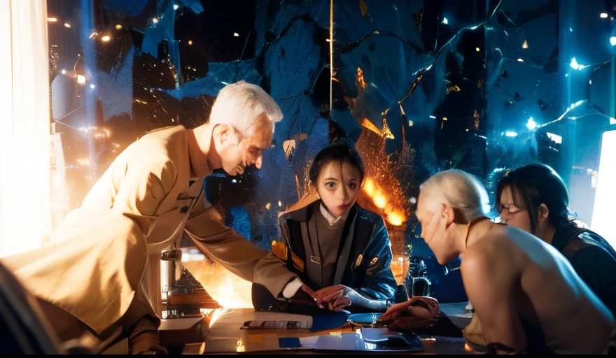 (Characters in the Ark of Tomorrow):Dr,amiyaaa,Kelsey,Military deployment discussed in the command room。