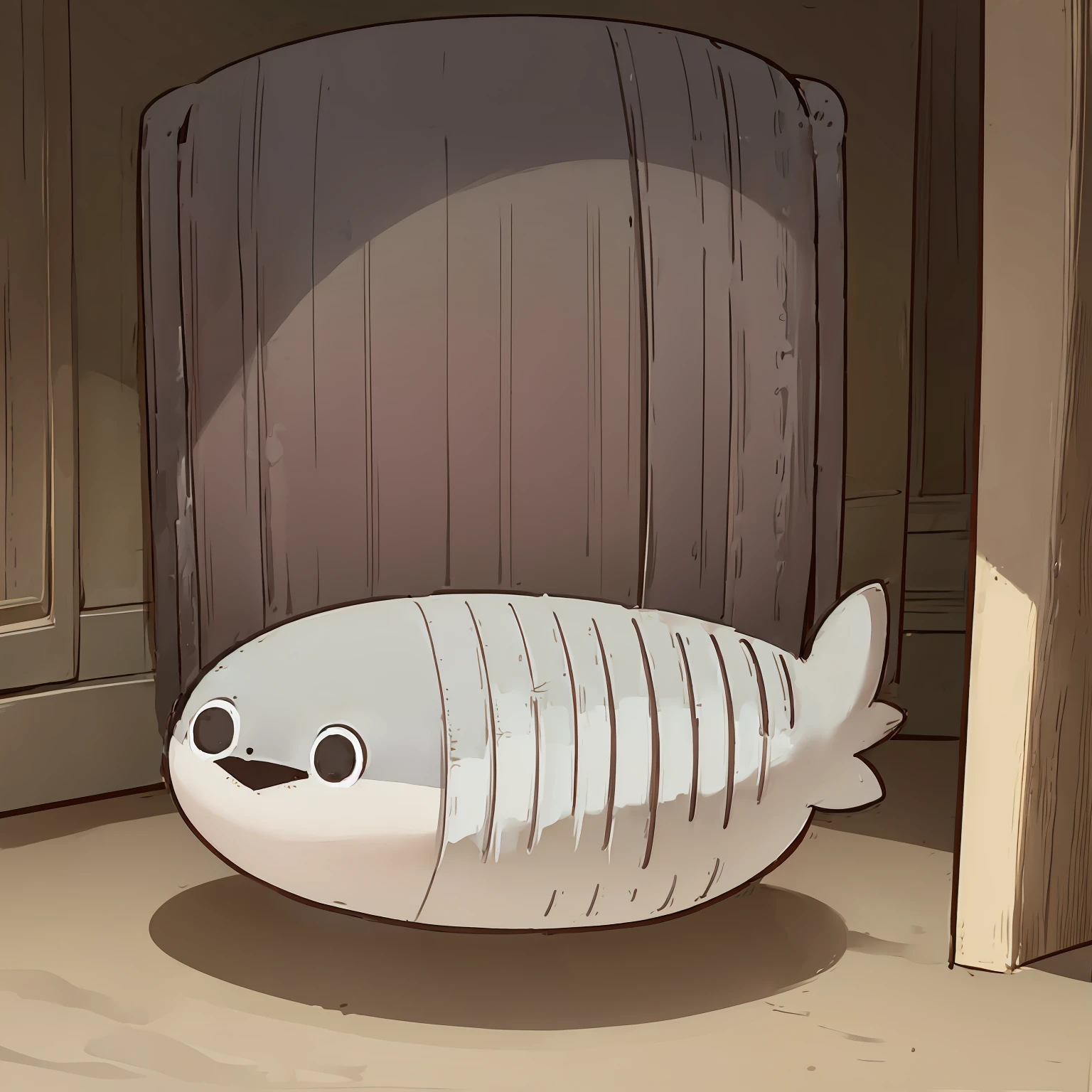 Solo、Best Quality,ultra-detailliert,Cute,Ancient fish、In the bright sea