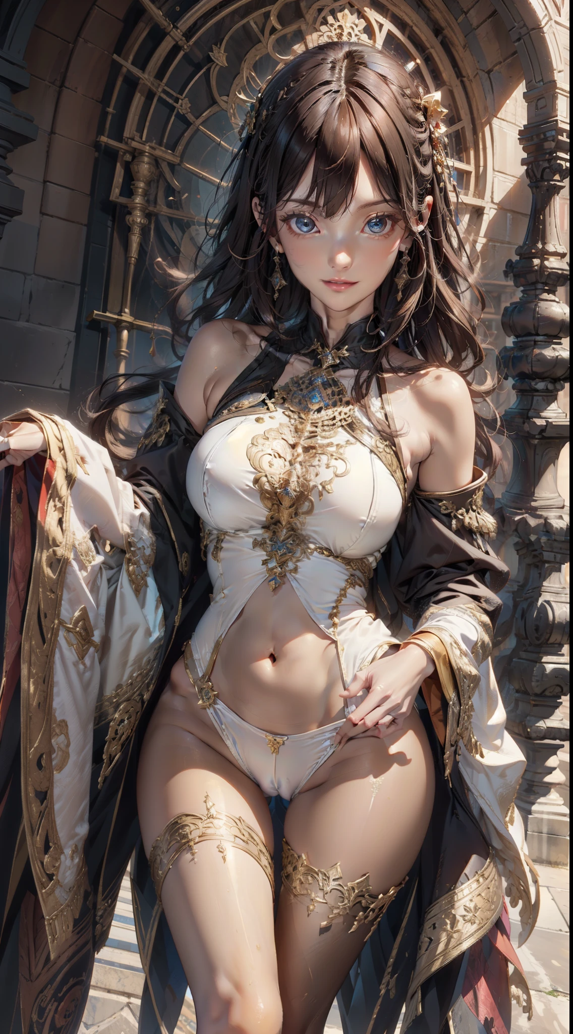(Ultra-delicate skin),Beautiful curves,small,The beautiful,,pale-skinned,Pointy,upright art,Highest image quality,Hyper-realistic portraits,(8K),Surreal,Best quality at best, high qulity, k hd, High quality texture,high detal,Beautifully meticulous,Fine and detailed,extremely detremely detailed CG,Detailed texture,realistic facial expressions,tmasterpiece,Presence,dynamic,fearless),(thin hair),(supple hair),Sweep long bangs,Ultra light copper amber hair,hair covering one eye