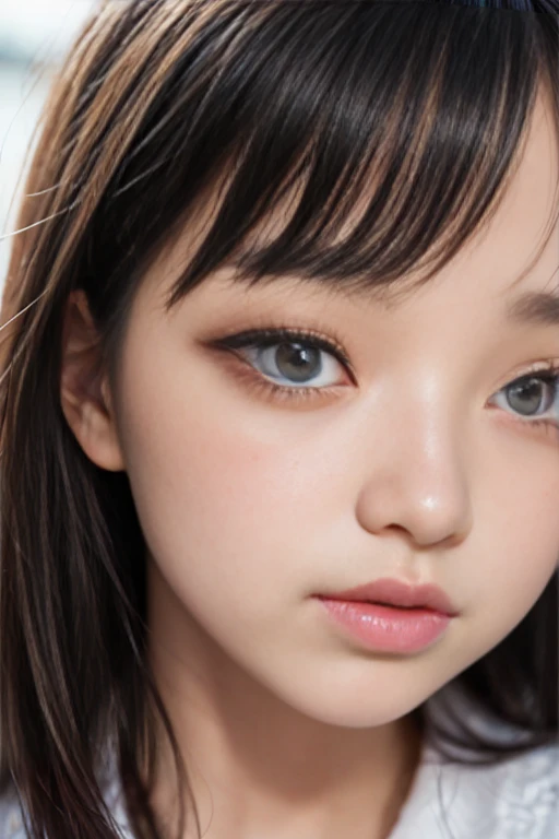 (highly-detailed eyes, highly-detailed lips, extremely detailed eyes and face, long eyelashes), [beautiful fair skin:1.6], [woman showing her butt to the viewer:1.6], [extremely glossy skin:1.5], [woman looking at the viewer with a bright and kind smile:1.6], [woman with big eyes:1.2], [cool makeup], [big bust:1.3], [big butt:2.0], portrait style, vivid colors, warm lighting.