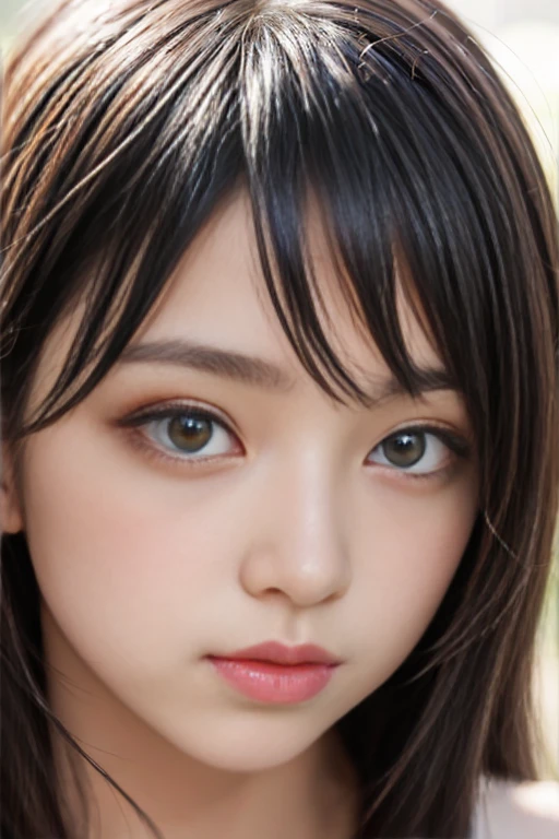(highly-detailed eyes, highly-detailed lips, extremely detailed eyes and face, long eyelashes), [beautiful fair skin:1.6], [woman showing her butt to the viewer:1.6], [extremely glossy skin:1.5], [woman looking at the viewer with a bright and kind smile:1.6], [woman with big eyes:1.2], [cool makeup], [big bust:1.3], [big butt:2.0], portrait style, vivid colors, warm lighting.