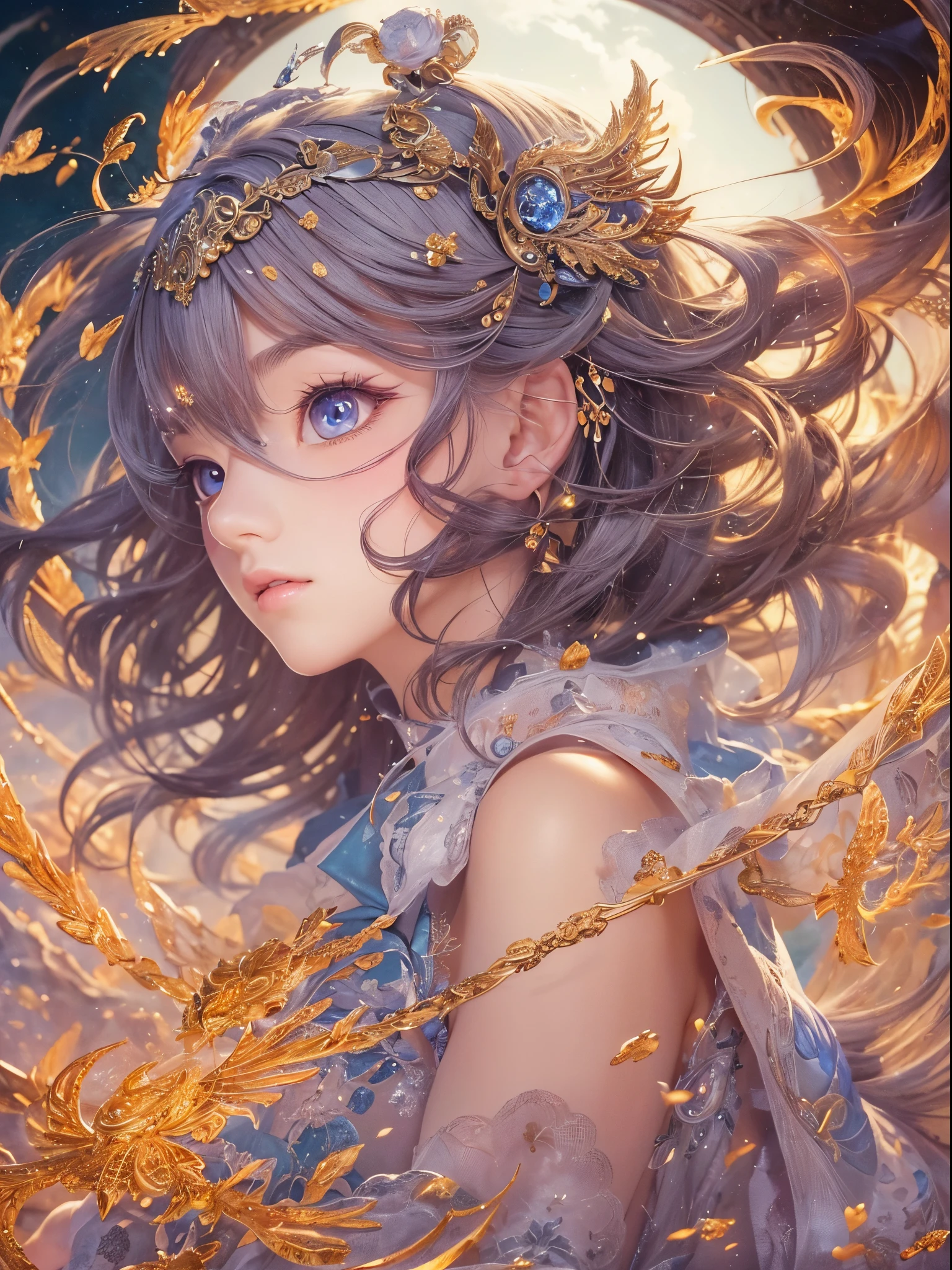 ((Finest quality)),(超A high resolution),(ultra-detailliert),(Meticulous portrayal),((Best Anime)),(Finest works of art),(Ultra-Precision Art),(The art of astounding depiction,Overwhelming depiction:1.5),(Complex and detailed fantasy art:1.6), (1 adult female:1.5),Apollo:1.3,Beautiful enough to be admired:1.7,Proportioned proportions:1.5,young man on fire々Feeling:1.4