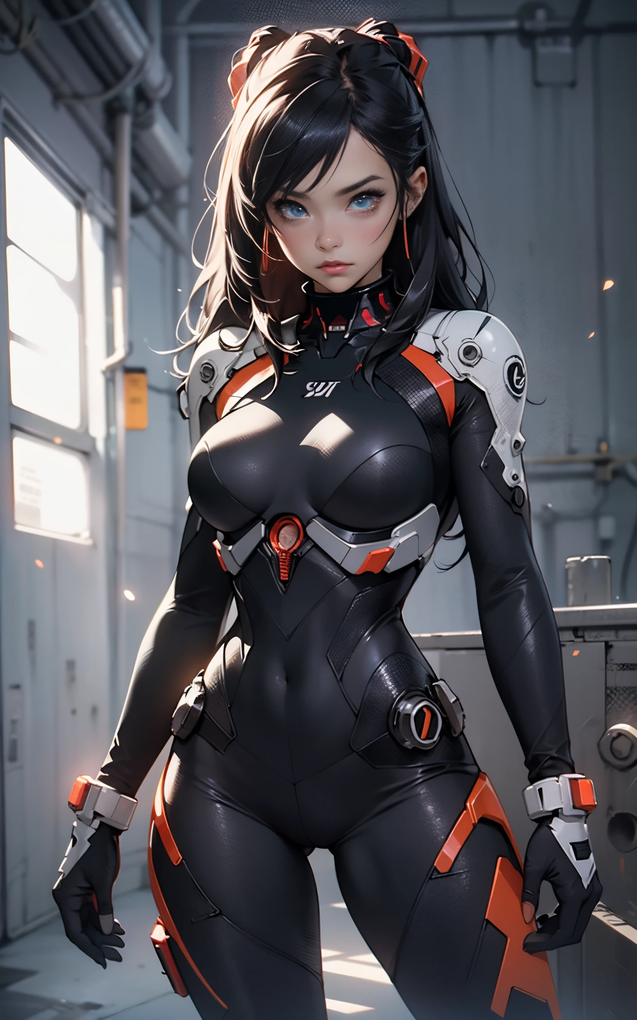 (((Adult Woman))), ((Best Quality)), ((masutepiece)), (Detailed: 1.4), (Absurd), 35-year-old adult woman with Simon Bisley-style micro thong, Genesis evangelion neon style clothing, 2-piece clothing, Long Black Hair, arm tatoo, cybernetic hands, pastel, Centered, scale to fit the dimensions, nffsw (High dynamic range),Ray tracing,NVIDIA RTX,Hyper-Resolution,Unreal 5,Subsurface Dispersion,  PBR Texture, Post-processing, Anisotropy Filtering, depth of fields, Maximum clarity and sharpness, Multilayer textures, Albedo and specular maps, Surface Shading, accurate simulation of light and material interactions, Perfect proportions, Octane Render, Two-tone lighting, Wide aperture, Low ISO, White Balance, thirds rule, 8K Raw, Crysisnanosuit,loraeyes,nijistyle,machine gun