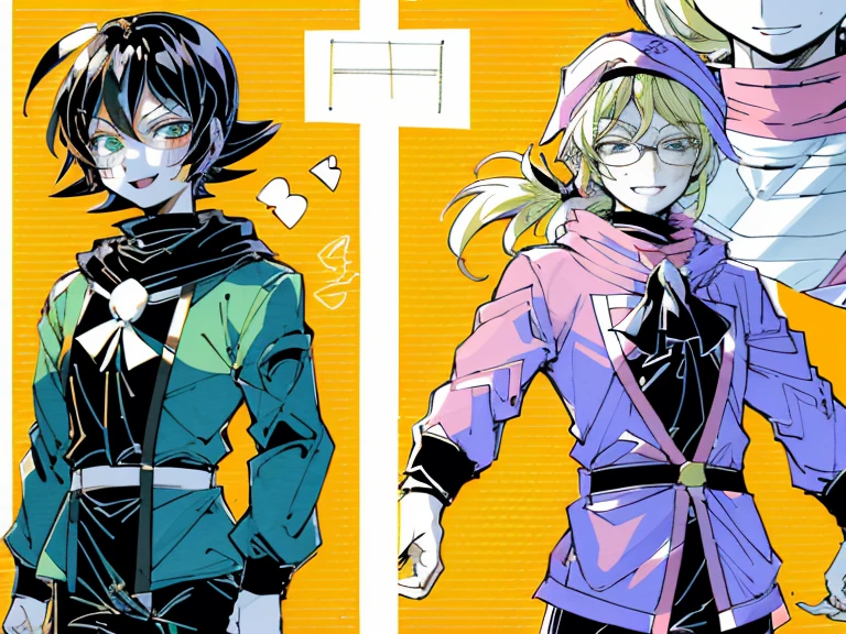 supreme， green down jacket，lime color hair，pink eyes，Standing on your feet，submachine gun，Chinese girl design，Detailed Genshin graphics，anime character design，anime concept art，pretty anime character design，anime character reference sheet，[Character design]，Character Sheets, Three types，Shot Full Body，Game Character Design，than a little flying moon，Girl in sunglasses and beans，Victorizo ∨TSE∨，Orange background,Stylistic expression, Character Sheets, Three types，Shot Full Body，Game Character Design，Victorizo ∨TSE∨,Stylistic expression, pastel colours, Green, Toxic Green, absurdress, Full of Details,2 d anime style, anime moe art style, Jazz & Sublime, cute art style, Anime-style illustration, pixiv style, pixiv, in anime style, anime art style, Full Body Commission, neon colors, neon green, The same character, absurdress,traditional Chinese clothing,Full of Details, ((Character design sheet,same character,front,side,backboollustartion, big weapon, Cyborg, baggy clothes, Hot pink, long pink hair, baggy clothes ， Insulated jacket &quot;snowman&quot;，anime character reference sheet，[Character design]，full height