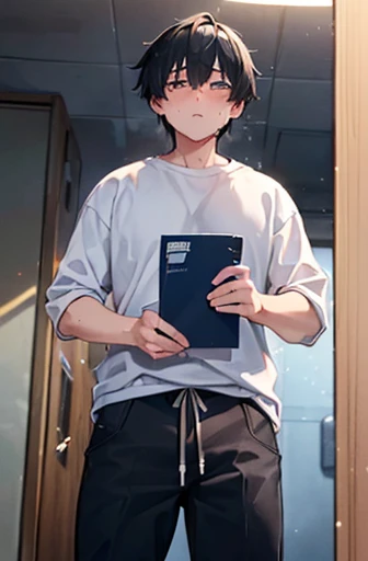 (((A cool but leaking male college student)))、(((Male college students who are cool but start leaking)))、layered clothes、creation、dust particles、smooth anime cg art、Cold、When I saw a boy next door, my crotch suddenly bulged.、The slut-like lewdness is so unbearable that it reaches its limit.、