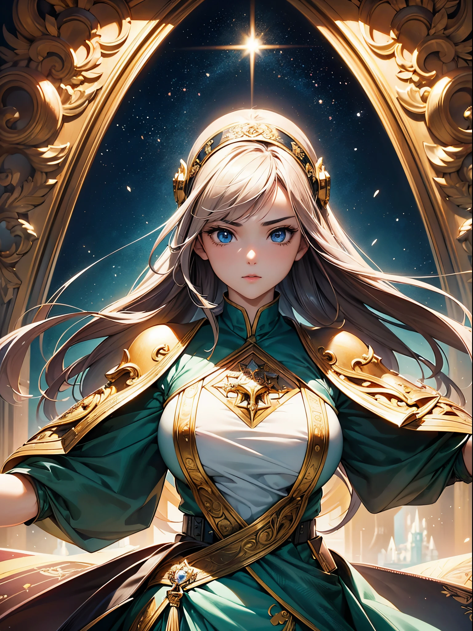 ((Finest quality)),(超A high resolution),(ultra-detailliert),(Meticulous portrayal),((Best Anime)),(Finest works of art),(Ultra-Precision Art),(The art of astounding depiction,Overwhelming depiction:1.5),(Complex and detailed fantasy art:1.6), (1 adult female:1.5),Beautiful enough to be admired:1.7,Proportioned proportions:1.5,young man on fire々Feeling:1.4, Soaring in the sky:1.6