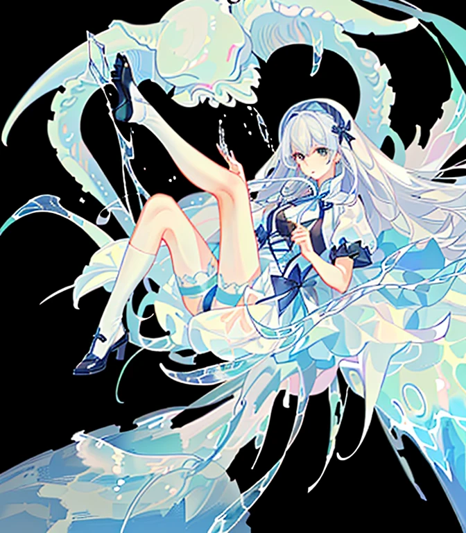 stocklings,legs in stockings,Legacy camera close up,High-heeledshoes,Ride the octopus。White viscous liquid on the body.。