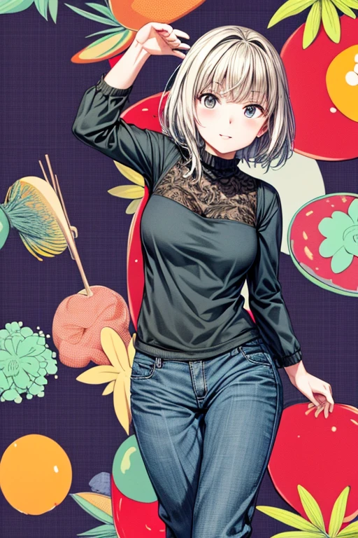 Masterpiece, Best Quality, kpstyle,fruits, Background, Too much,