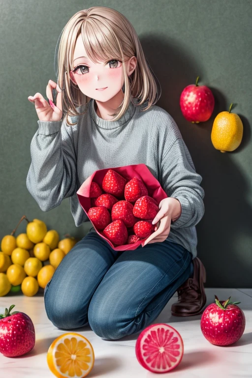 Masterpiece, Best Quality, kpstyle,fruits, Background, Too much,