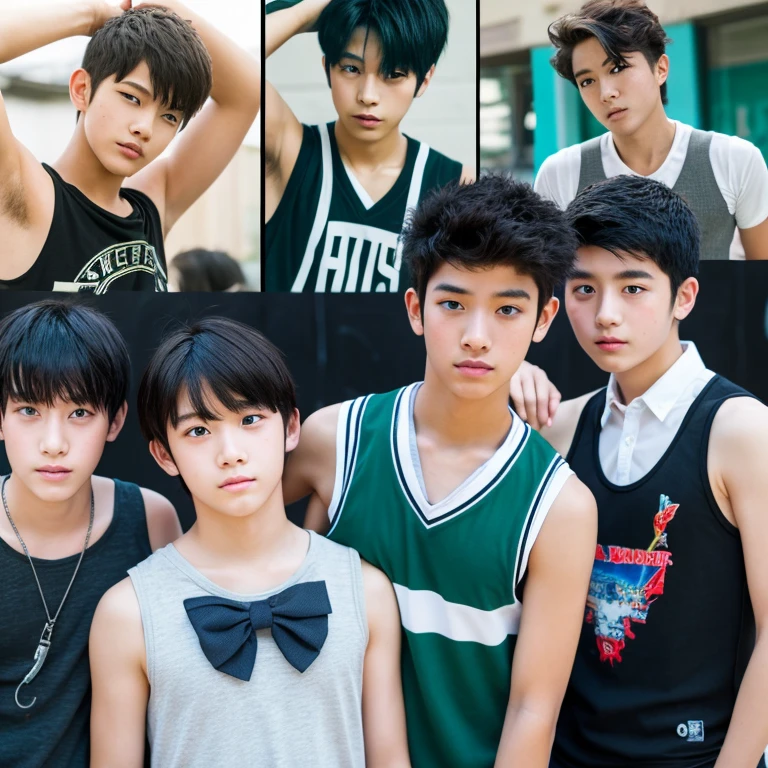 Junior high school boys　Tank tops　5man