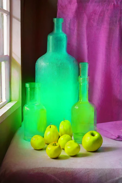 still life, faint colors, without fruits
