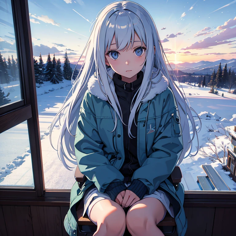 Vanishing point, the girl is sitting on a chair facing the viewer, the window shade curtains,
destroy winter
Morning sky, clouds, depth of field, chromatic aberration, forest, (mountain: 0.1), reflection, refraction, diffraction,
destroy winter clothes
A lonely look, beautiful skin,