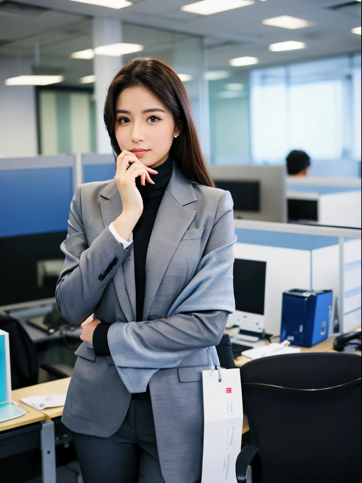 25 years old, pashmina, suit, office
