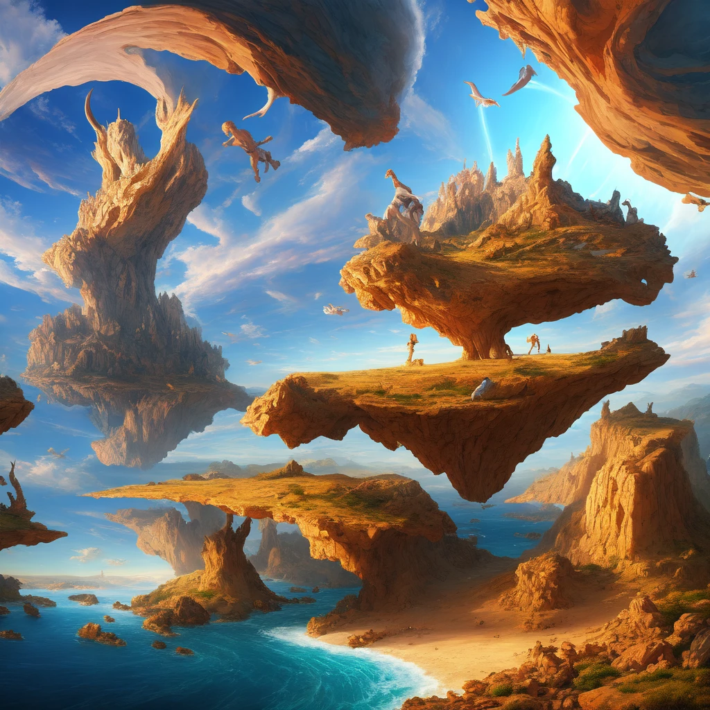 surreal art, best quality, clear atmosphere, 8K, timeless masterpiece, perspective, landscape