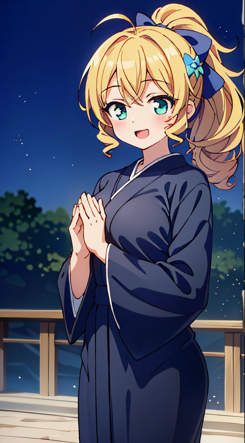 (Cute illustration:1,2),(Absurd realistic structure details),(High resolution complex and detailed text quality),(High-resolution microstructure、High poly 3 boobs D rendering correction),Methods of geometry,Careful explanatory anatomy,
BREAK,
Closed mouth, Closed eyes,1 beautiful girl, girl with, (Cute:1.5),(Chibi:0.5),(kawaii:2.0),(Lori:2.0),(12 year old girl),(large full breasts:1.65),(Ahoge,High Ponytail,Blonde hair, blue bow, Green eyes,eyebrows visible through hair,side locks,Parted bangs,Long hair, Hair Flower, Hair Ornament, Big ribbon in the hair, Curly hair,Bow:1.4),:el,White feathers, one white winged, Angel wings,Spread wings, Glowing wings),pitt \(Kid Icarus\),gleaming skin, Clear skin, shining beautiful skin, Open mouth,Smile, Solo, tusk, Upper teeth,(long eyelashes, Double eyelids:1.2),Solo,gleaming skin, Clear skin, Beautiful skin,(best quality face),(Top quality glowing eyes),(The best smile,Doya face:1.45),BREAK, (Japanese monk girl theme:1.5), (Dress,:1.5) (very long black hakama:1.4), (wears beads on wrist:1.4), (cassock:1.3), (Monk black robe with long Japan,Long Buddhist black robe:1.5), (Long sleeves:1.3), (
BREAK,(day), (Meditation Poses, Join palms together,Praying,own hands together:1.35), (Buddhist Prayer,sanskrit text, mandalas,Shining Circle, Team Light, Shining, aureole, effect, magical effect, Holylite:1.2), (Full body), Waterfall,depth of fields,
BREAK,wakame,wakame,wakame,(Cowboy Shot:1.4),
BREAK,(Blurry background:1.3),(absurderes, hight resolution, Super Detail Art),cel shading,Clear Color, Lonely optical effect, Beautiful pictures, Bright glow, mystic atmosphere,(Close-up of girl:1.1), Mystical light particle effect,manga influence, clean line drawings,