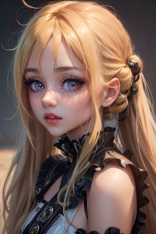 masterpiece, best quality, 1girl, faust, ahegao, portrait, face,
