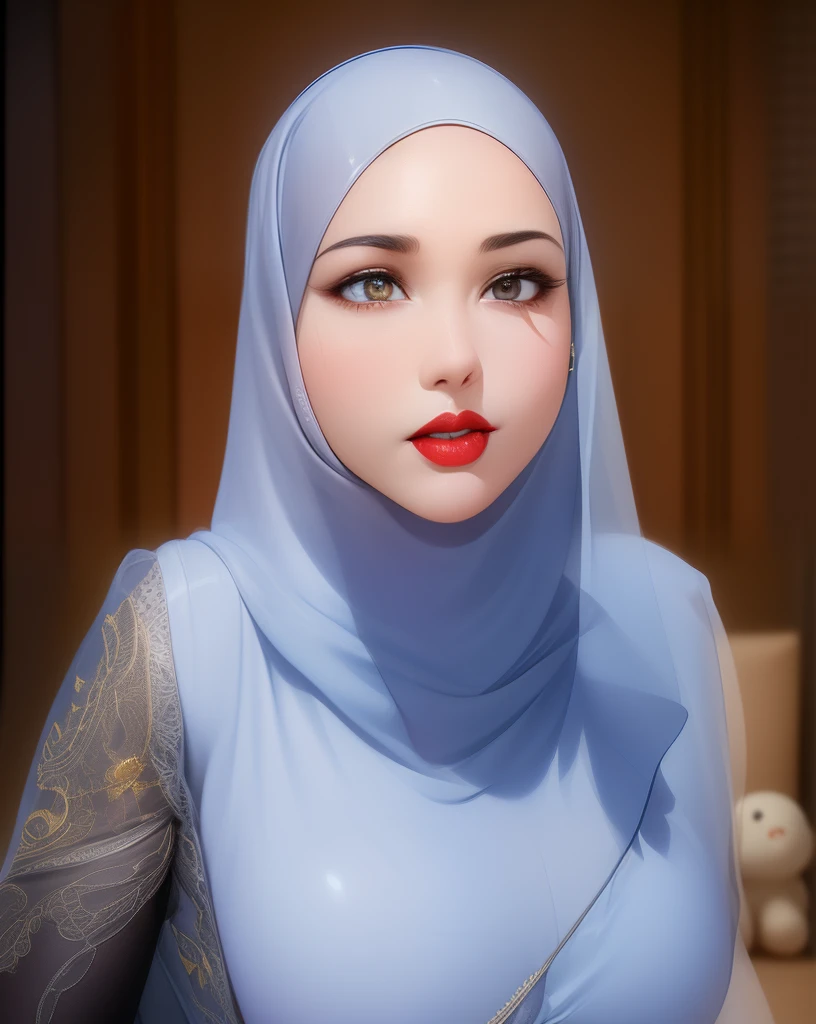 (((HIJAB MALAY GIRL))), (((TRANSPARENT PANTIES))), (((RED LIPS))), top-quality、masterpiece、Surreal、((s room))、((Stuffed animals are on display.))、baju kurung、japanes、Pupils、tiny 、The appearance of the child、Hei40cm、hchool girl、small body of ld、streaks、Thin eport、Sunlight、Human Realistic Skin、Glossy skin、a picture、full bodyesbia、(((HEAVY FLAT CHEST))), (((Fluorescent GOLD LACE HIJAB ))), (((HUGE NIPPLES))), ((( HEAVY NIPPLES))), (((HUGE BUTT))), ((( TRANSPARENT Fluorescent GOLD LACE LINGERIE))), (((Fluorescent GOLD BRA))), (((Fluorescent GOLD PANTIEluorescent GOLD LACE))), (((LONG NIPPLES))), (((CUM FACE))), (((FLAT CHEST))), (((BIG BOOG BOOTY))), (((SADNESS))).