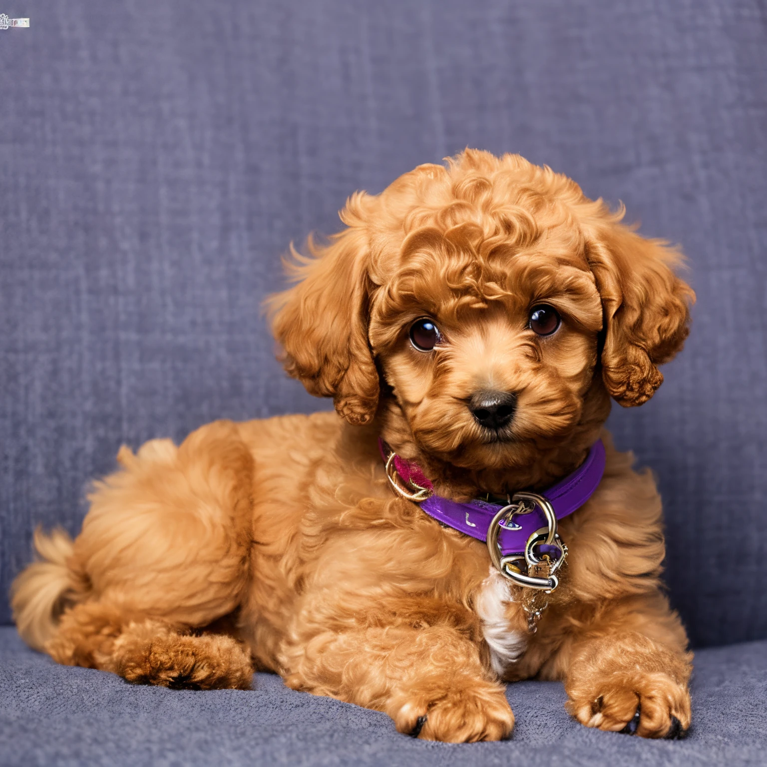 Toy poodle with stomachache