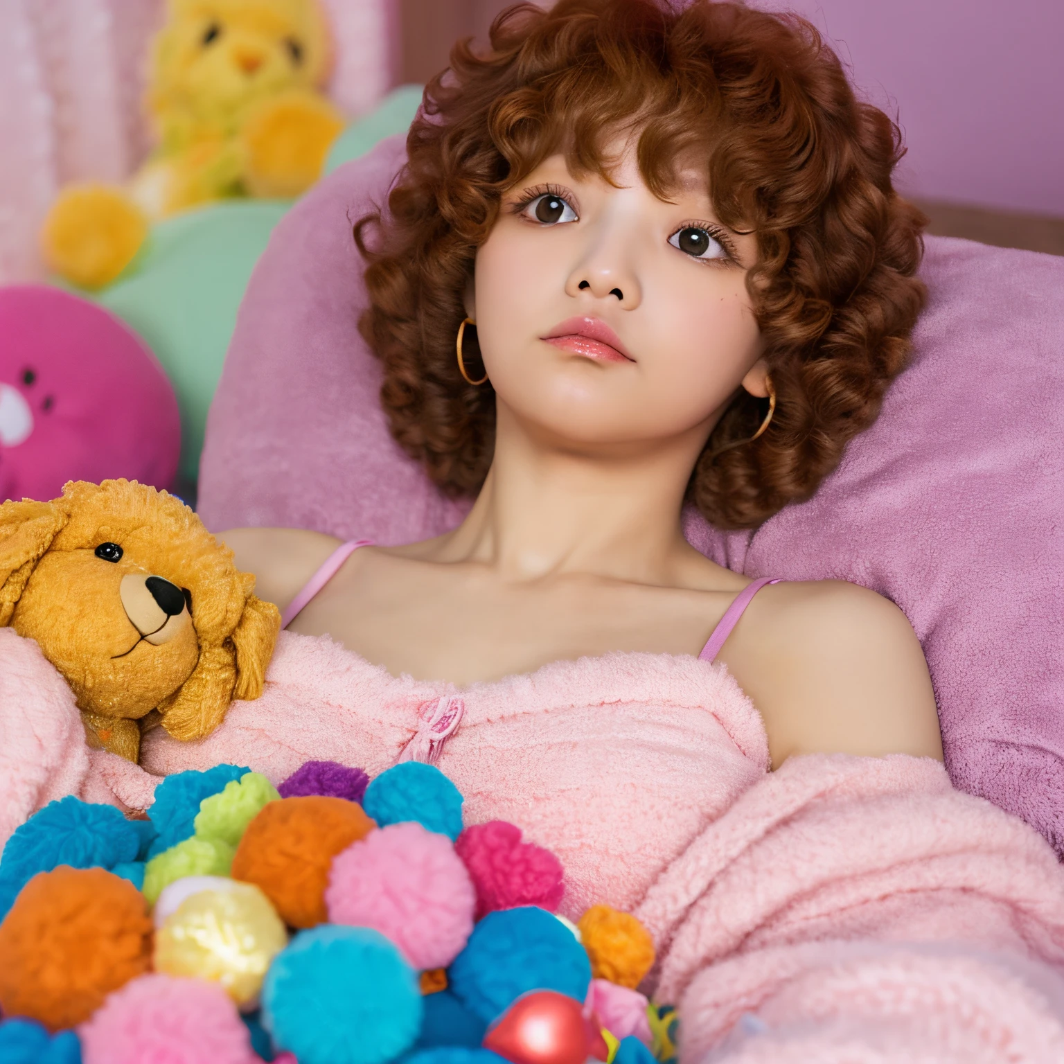 Toy poodle with stomachache