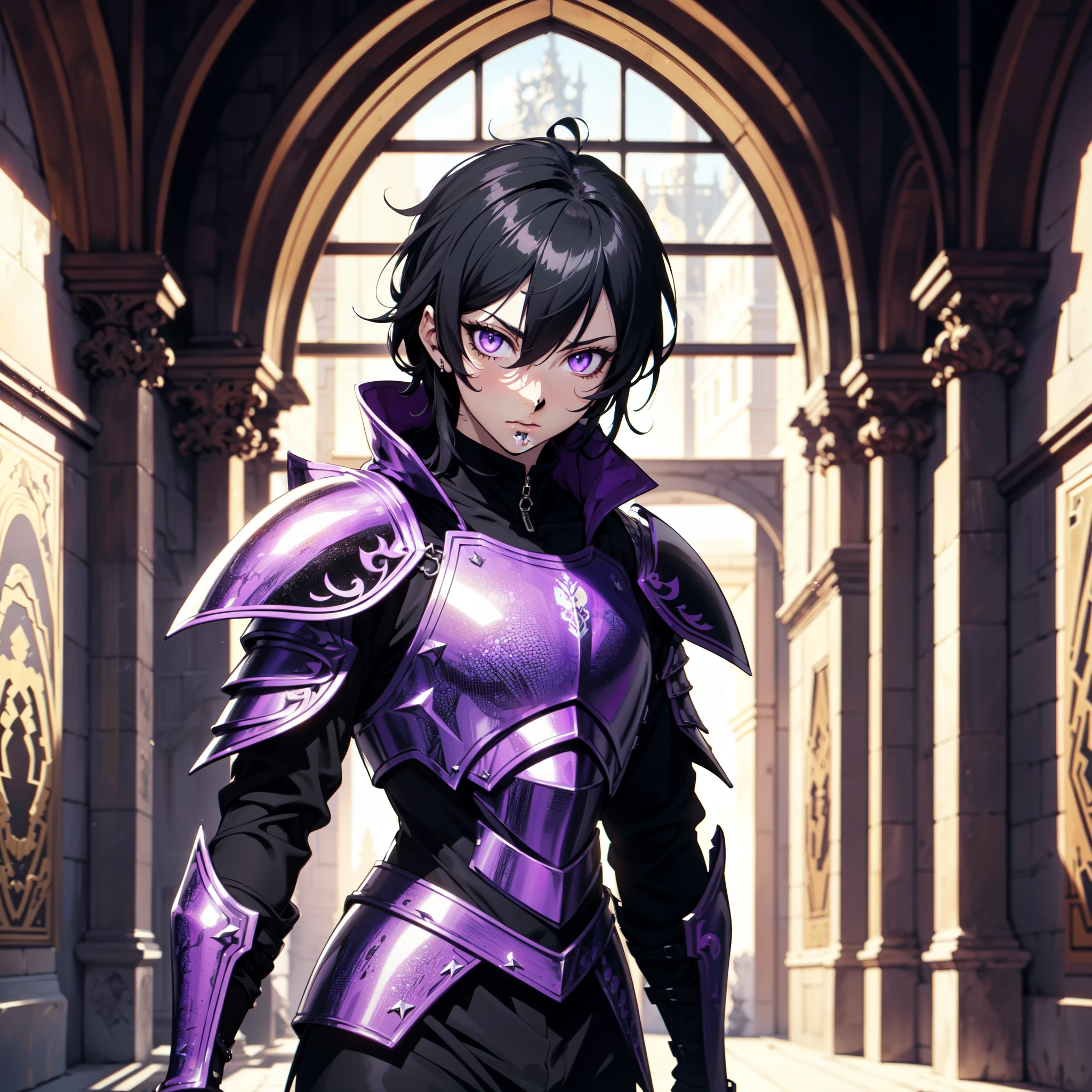 128K Ultra High Definition,
128K Ultra High Quality,
128K Ultra High Resolution,
Best Definition,
Best Quality,
Best Resolution,
Perfectly Detailed,
Perfectly Designed,
Extremely Detailed,
Extremely Designed,
Hyper Detailed,
Hyper Definition,
Hyper Quality,
Hyper Resolution,
Masterpiece,
(((Anime))),
Body Shot,
(((Boy))),
Handsome,
Muscular Body,
(((Black Mid Hair))),
(((Purple Eyes))),
(((Hyper Detailed & Perfectly Designed With Ultra High Quality Black Obsidian Warlord Armor))),
(((Inside Of Medieval Royal Palace Background Scenery))),