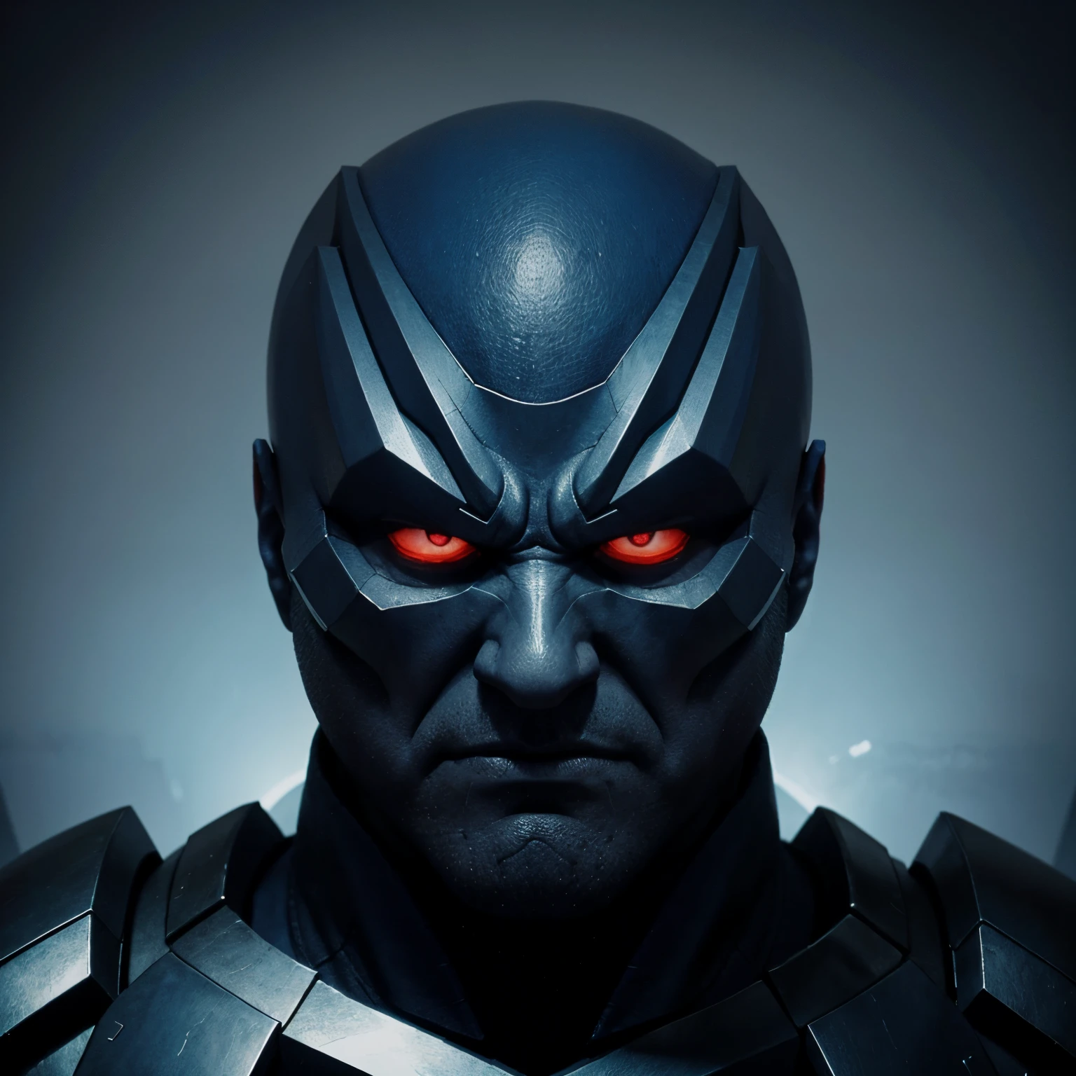 Villain that its like mega mind but his head its squared and he’s not blue and has villain clothes, and he’s grumpy because he’s character design his head its square