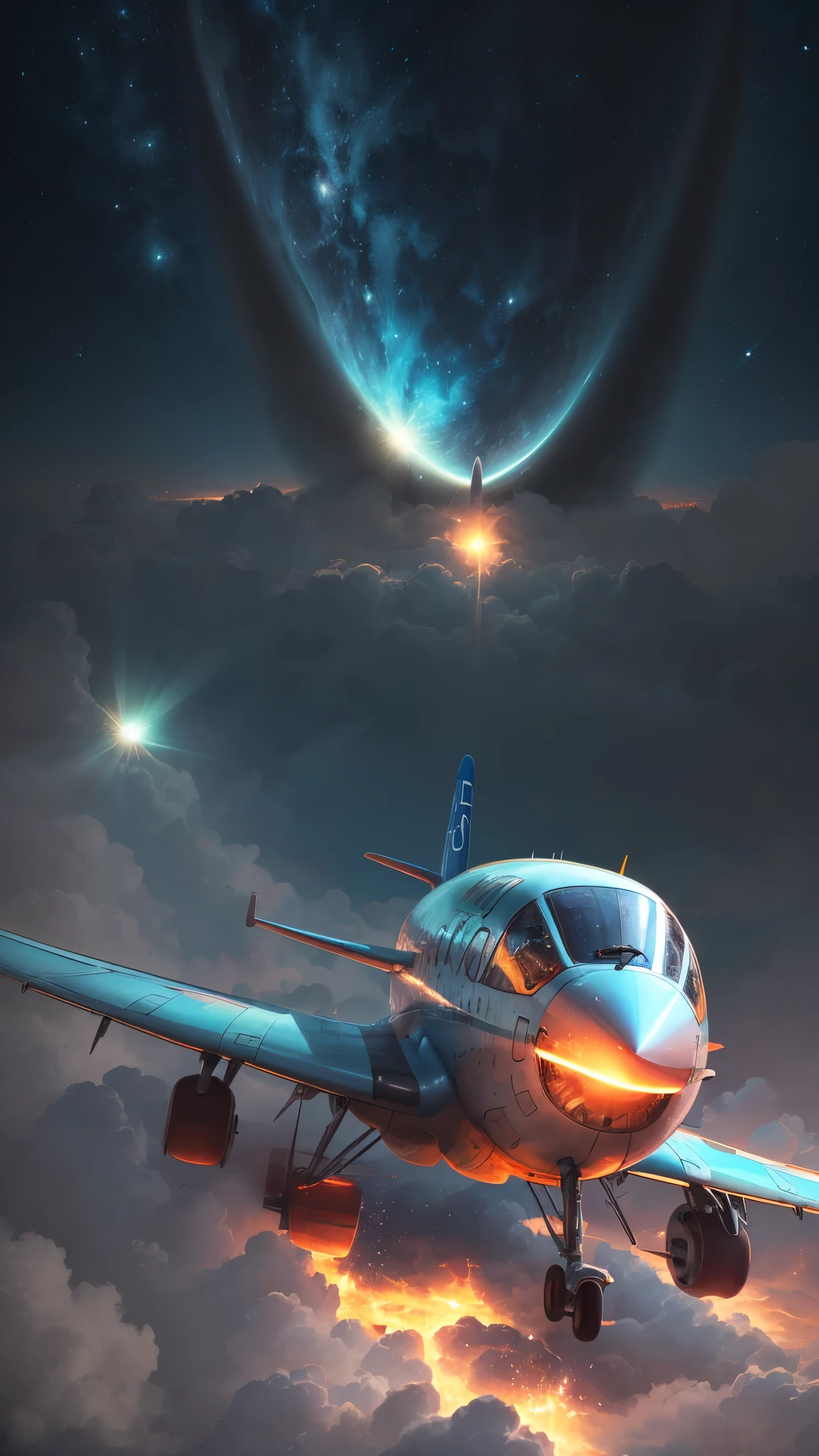 Anthropomorphize plane smiling,4k, --auto --s2