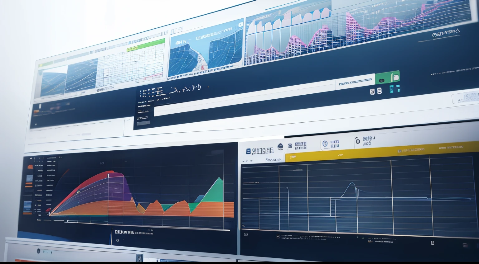 Engaging 3D visualization featuring stunning graphs、glinting