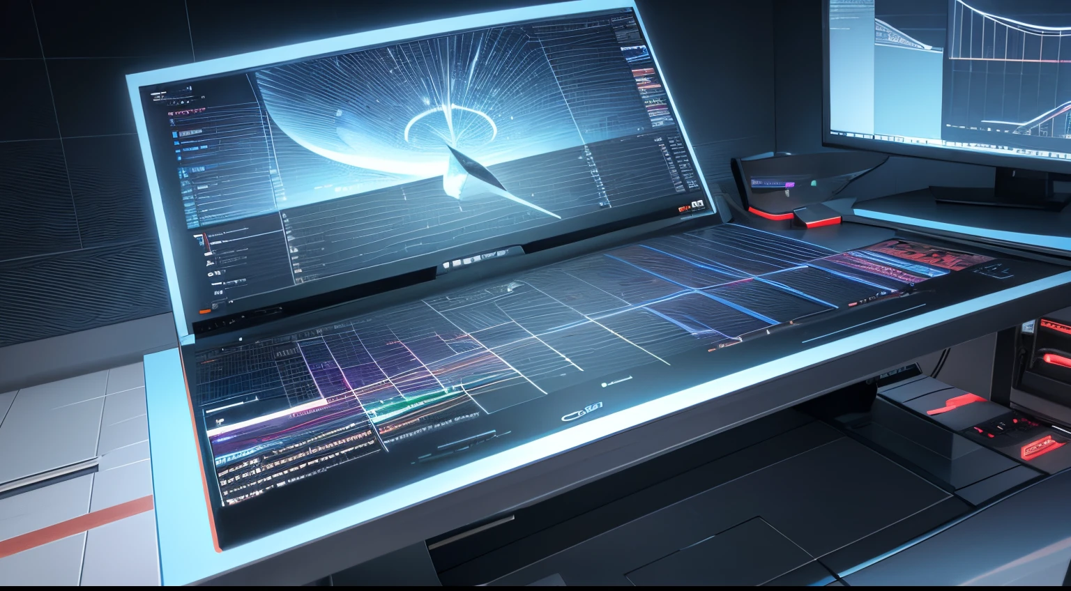 Engaging 3D visualization featuring stunning graphs、glinting