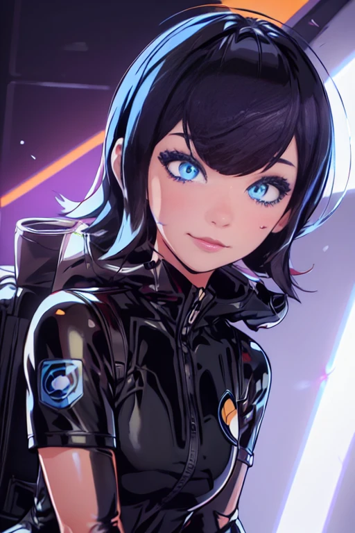 Cum, (cum on face:1.4), cum on clothes, anime girl in latex posing on stairs with a neon background, ilya kuvshinov. 4 k, artgerm and ilya kuvshinov, artstyle : ilya kuvshinov, ilya kuvshinov and artgerm, ilya kuvshinov style, cute cyborg girl, digital art ilya kuvshinov, portrait anime space cadet girl