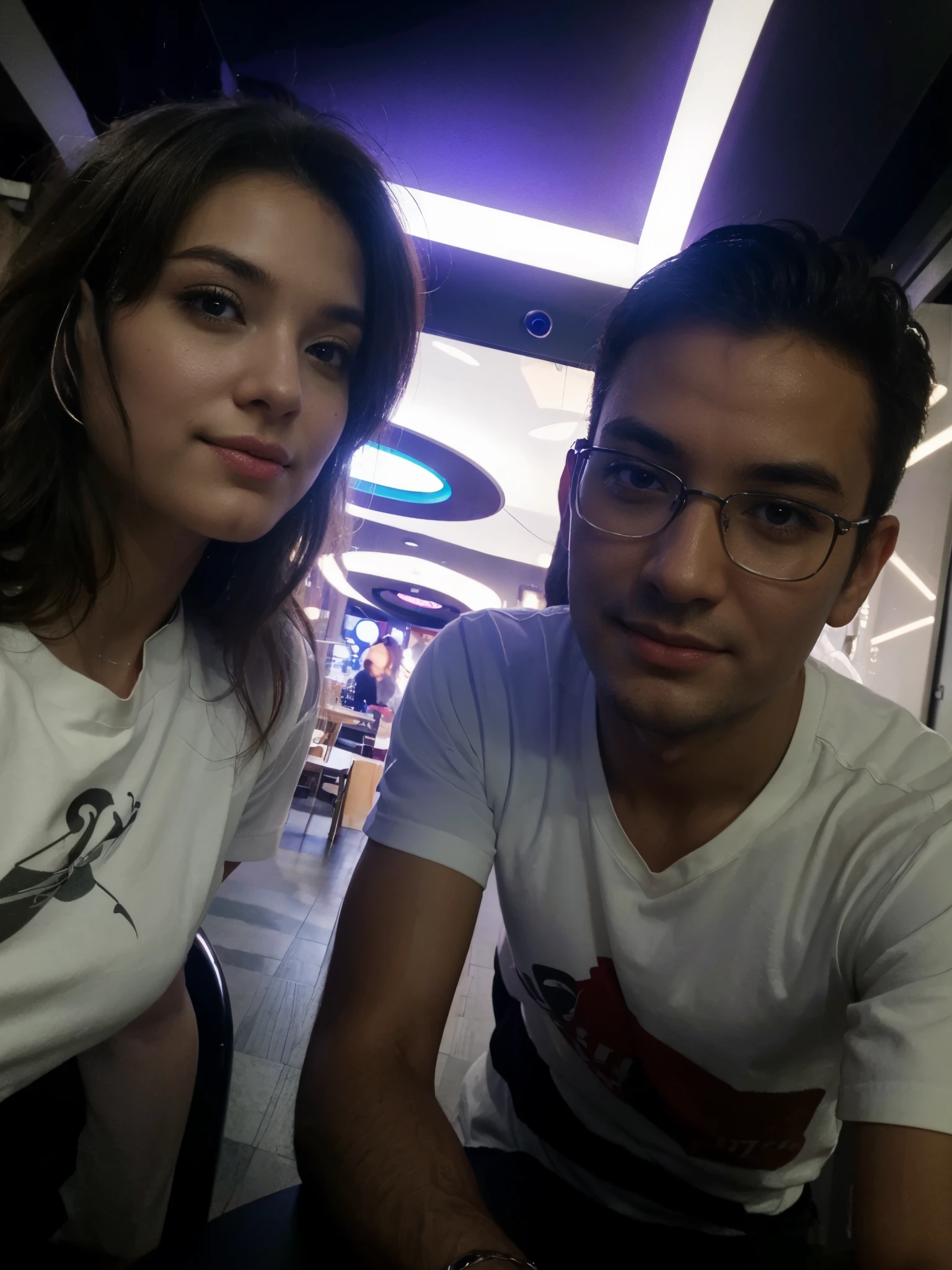 ((masterpiece)), ((best quality)), ((highretremely detailed CG unity 8k wallpaper)), couple, small smile, cafe aestethics.