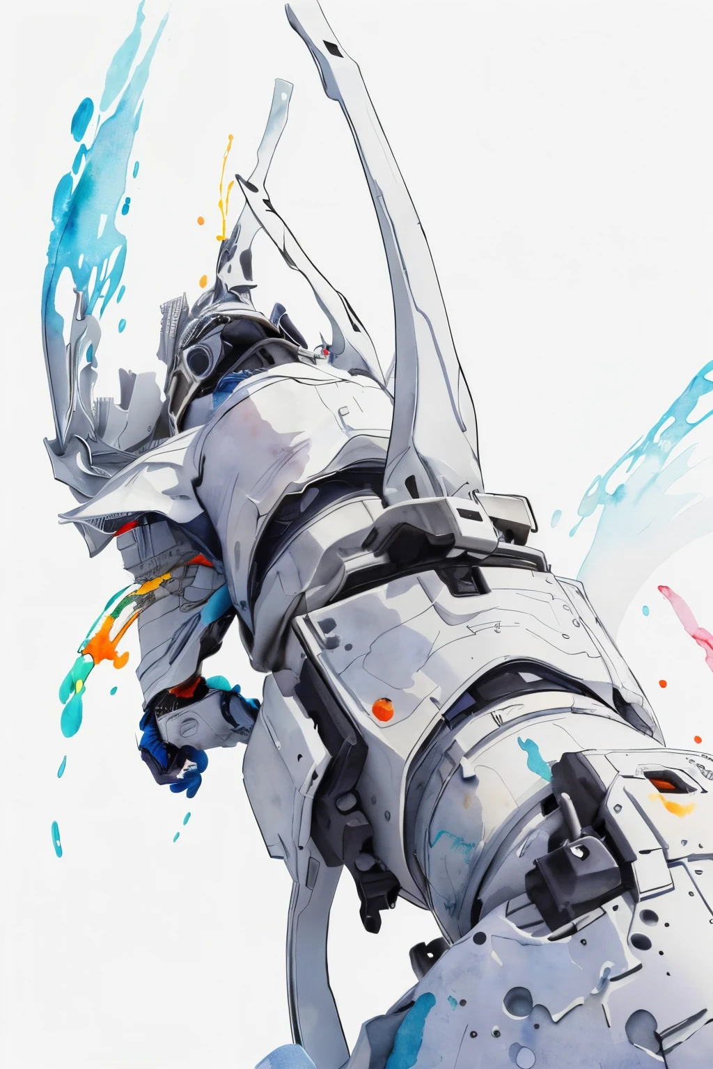 (white background:1.4), original,(illustration:1.1),(best quality),(masterpiece:1.1),(extremely detailed CG unity 8k wallpaper), (colorful:1.2) (ink splashing),(color splashing),((watercolor)),
(city background, high buildings), clear sharp focus,
colorwater,