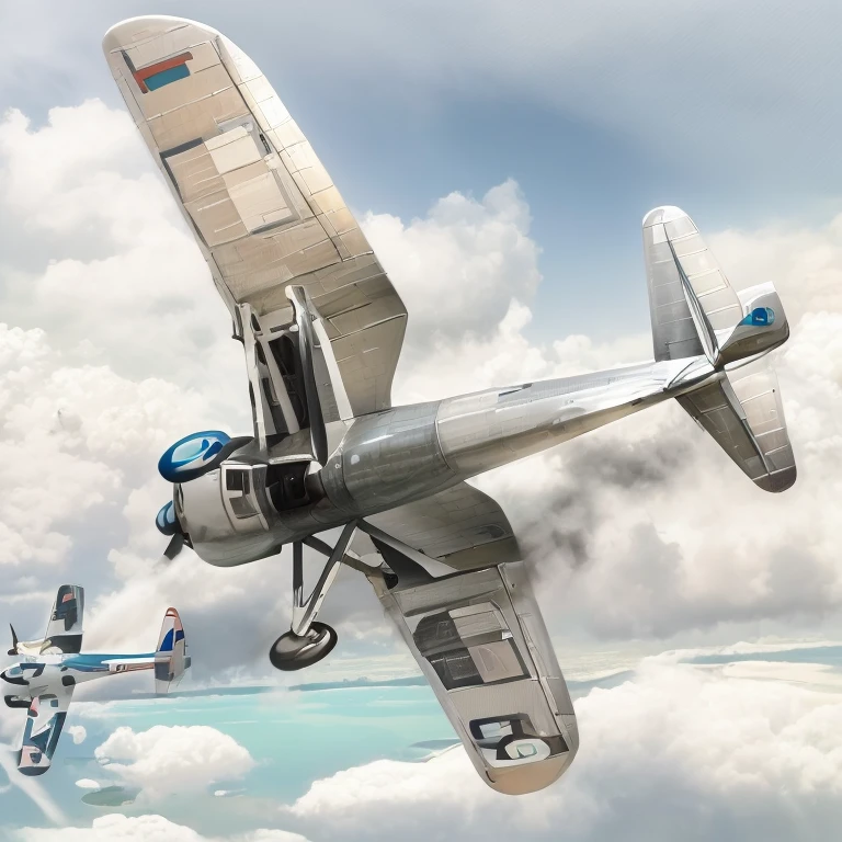 (masterpiece, best quality:1.2), ultra-detailed, flying PZL P11, (realistic:1.5) flying in the sky with clouds in the background,  flying, by László Balogh, by Ulrich Leman, by Wayne England, by Wojciech Gerson, by Leo Goetz, by Derek Hill, by Bob Ringwood, by Krzysztof Boguszewski, aircraft