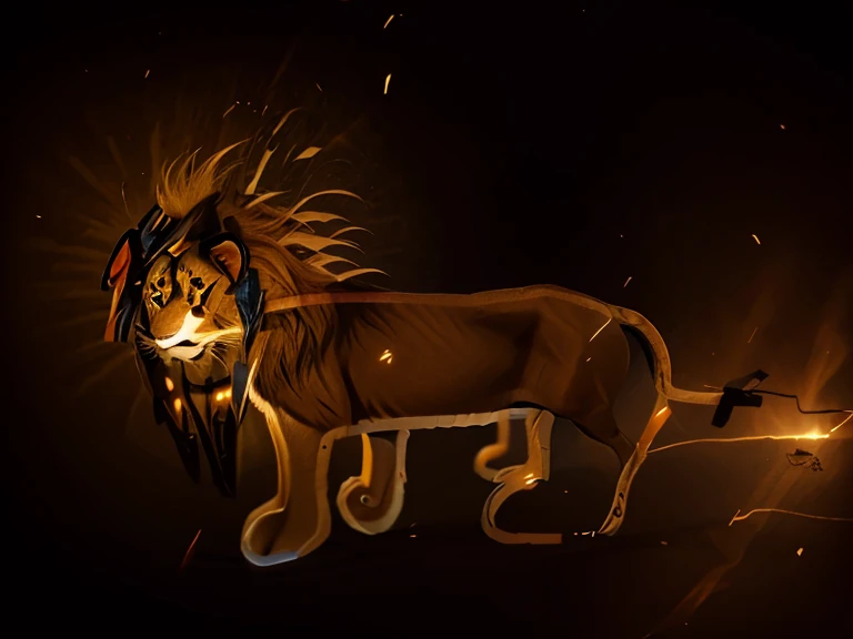 A cute lion