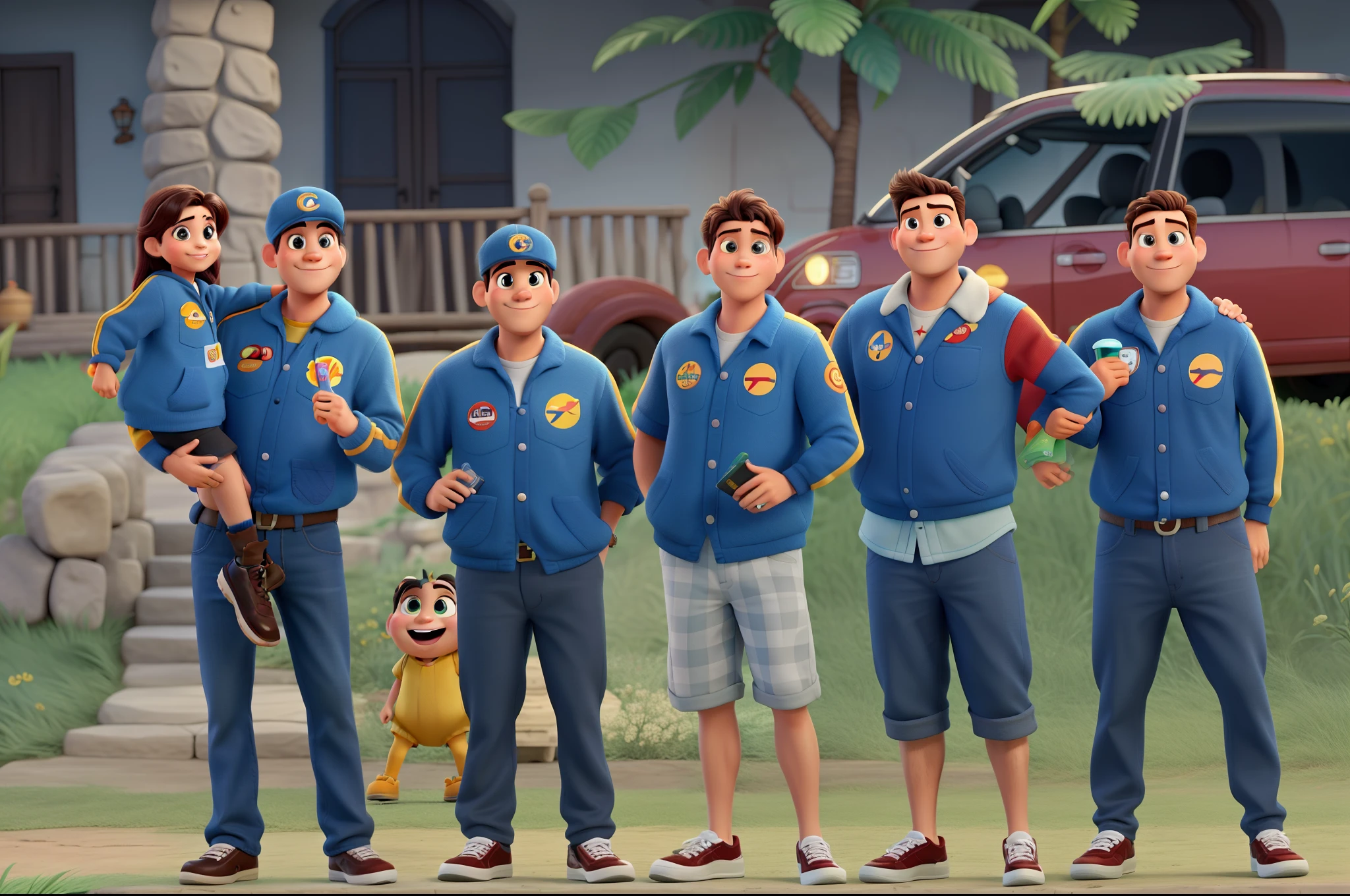 fami, no estilo Disney pixar melhor qualidade, maior qualidade.