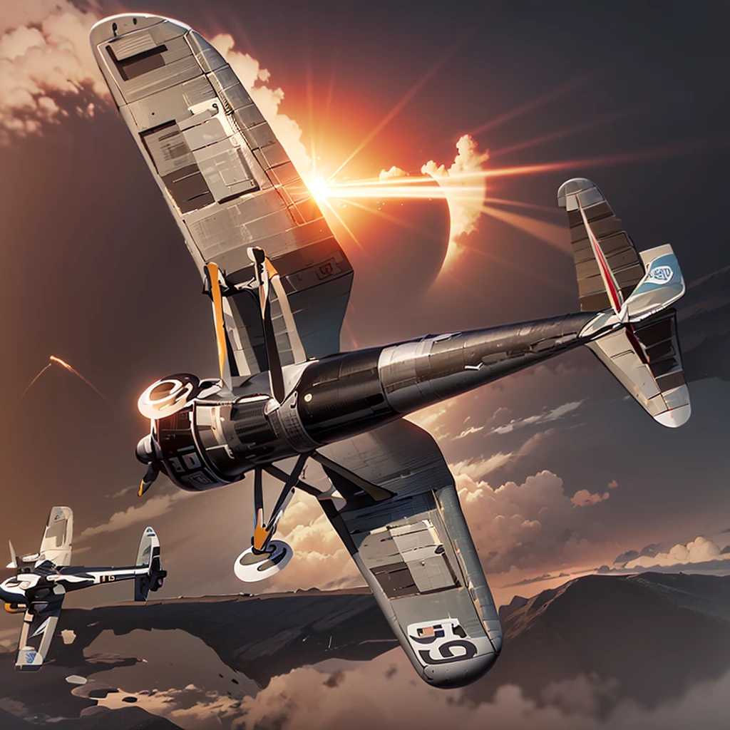 (masterpiece, best quality:1.2), ultra-detailed, flying PZL P11, (realistic:1.5)