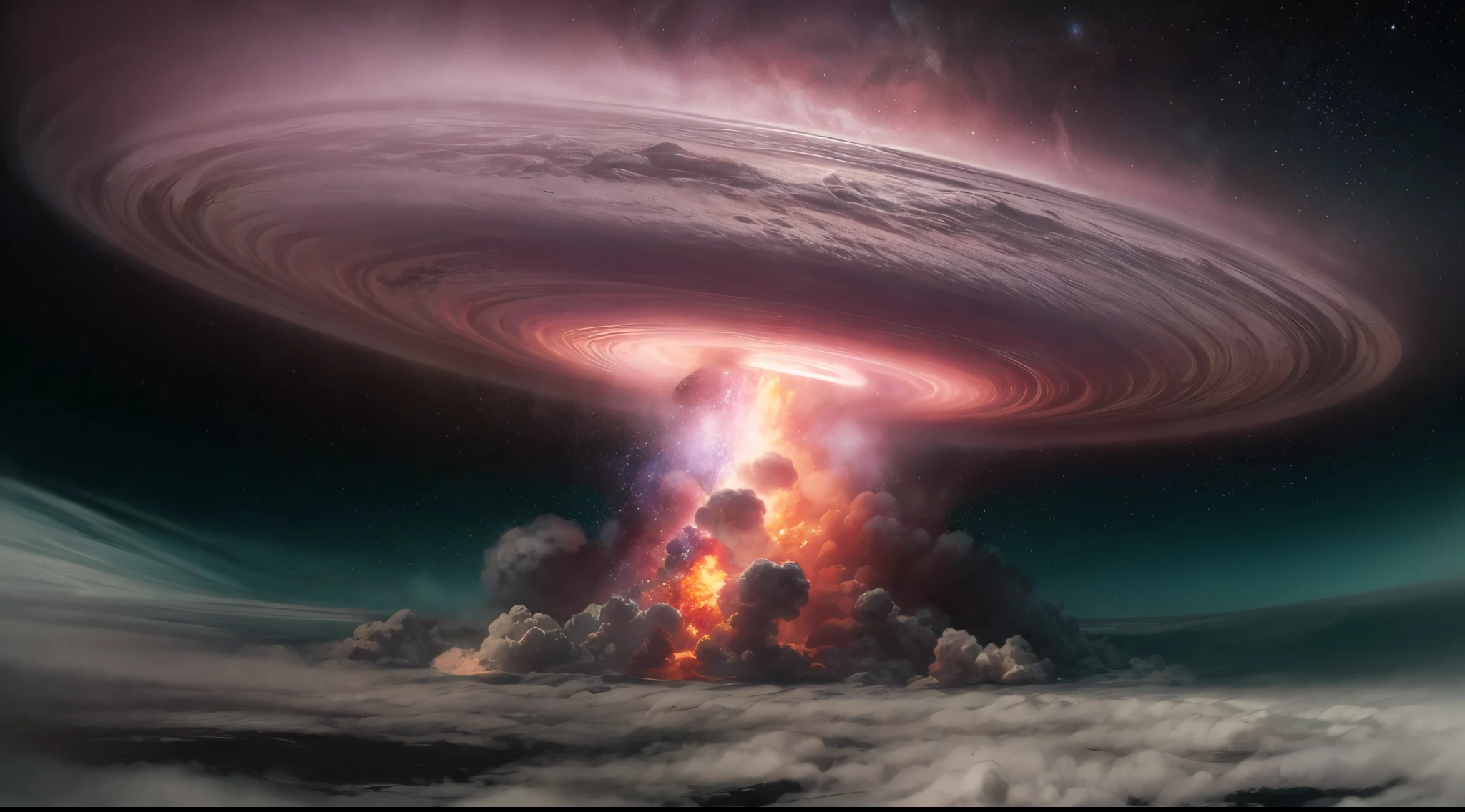 A galactical size explosion of massive proportions, flying left and right fire everywhere. Black holes sucking, people screaming, it’s the end of the world as we know it, it’s the end of the world as we know it and I feel fine.