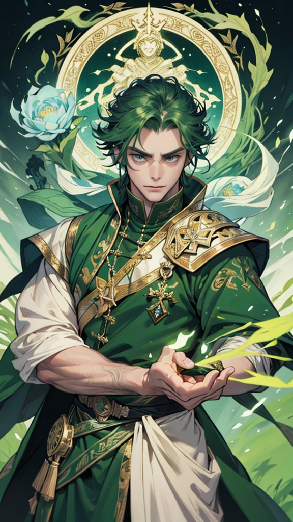 Elfo, Arqueiro, Olhos Verdes, Arvore Laurelin (Fundo), Magic Arc, bonito, serious guy, Full HD, Homem. MACHO
