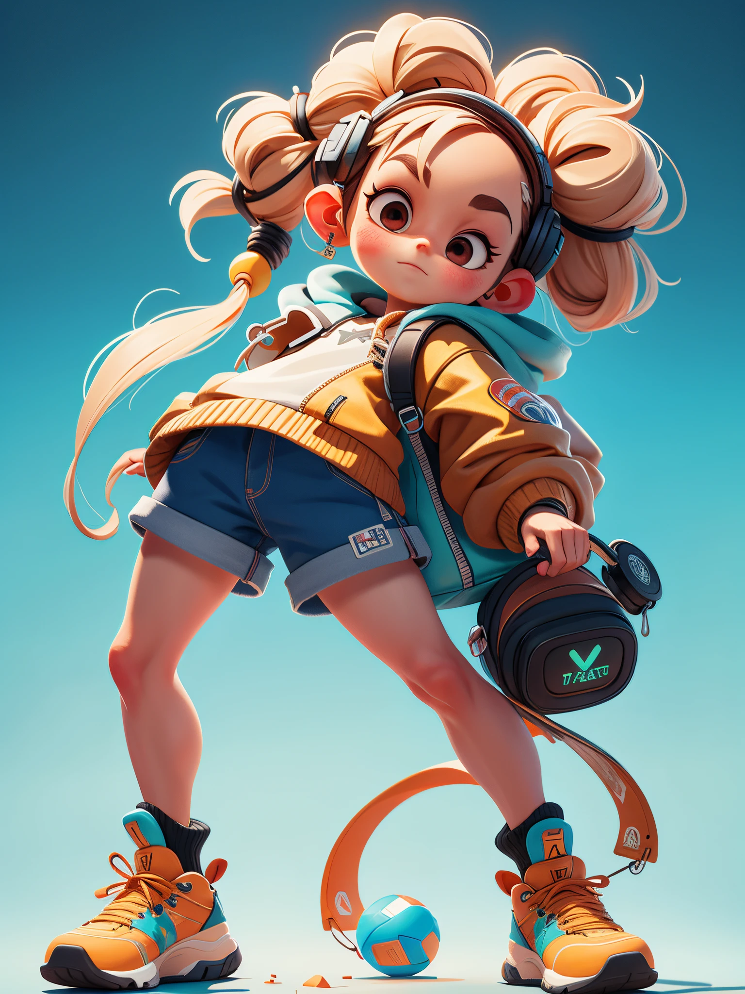 “(Best quality at best,4K,8K,A high resolution,tmasterpiece:1.2), cute girls, A detailed eye, Braided hair, Loose hair, sporty attire, modern accessories, ultra - detailed, actual, realistically:1.37, (HighDynamicRange,hyper HD,Studio lighting,Ultra-fine painting, Focus sharp, physically-based renderingt, Extremely detailed description, professional, Complicated details, a hologram, The background clean and tidy )”
