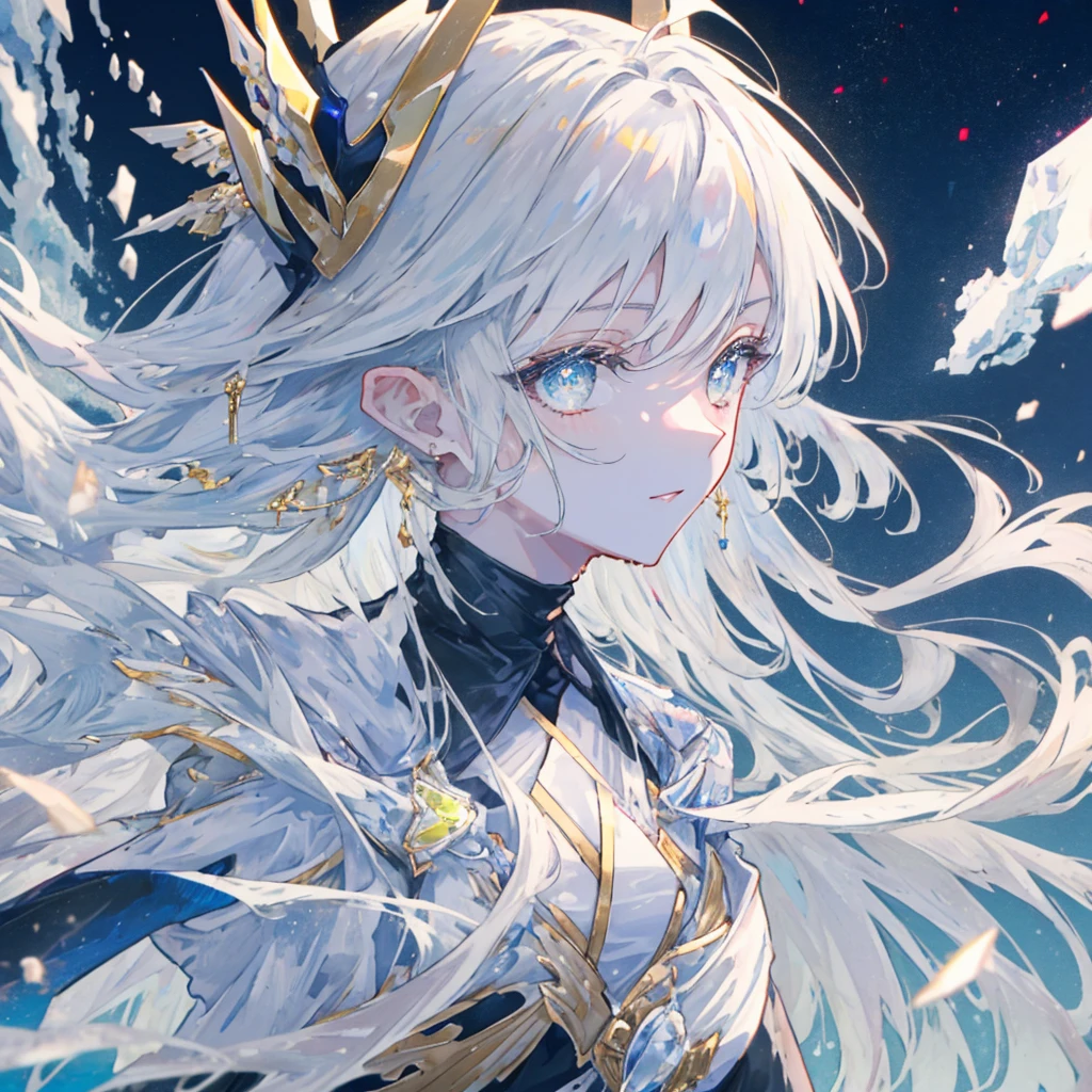 ( Hands:0.5)+(Detailed hand:0.7), (lana), (Best Quality), white hair, Akame,1girl in, pale skin, white hair, Akame, Two-tone hair, cilia, smil, glistning skin, shiny hair, Detailed and majestic stages, Fantasia, The long-haired, 1 girl, Two shades of hair, nigh sky, A masterpiece of incredibly detailed CG illustrations, looking towards you, Anime, beautiful anime eye, beatiful detailed eyes, The eye, Bright eye, Akame, Galaxy, nebulas, (full bodyesbian), (Curve), POV, Wet neckline, (thick thight), 4k HD |, A hyper-realistic, perfect bodies, Perfect lips, Perfect nose, perfect eyes, Looking at the viewer, doress, elegant dress, Soft dress, Longer dress, my, elf-ears, Neon light, neon light, bright colour, neon color, Bright eye, Nice dress, complex dress, helmets, laurels,