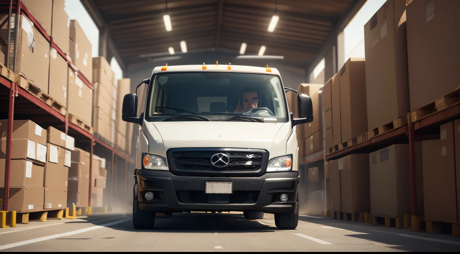 Make a warehouse entrance with the truck in the middle of the gta v entrance