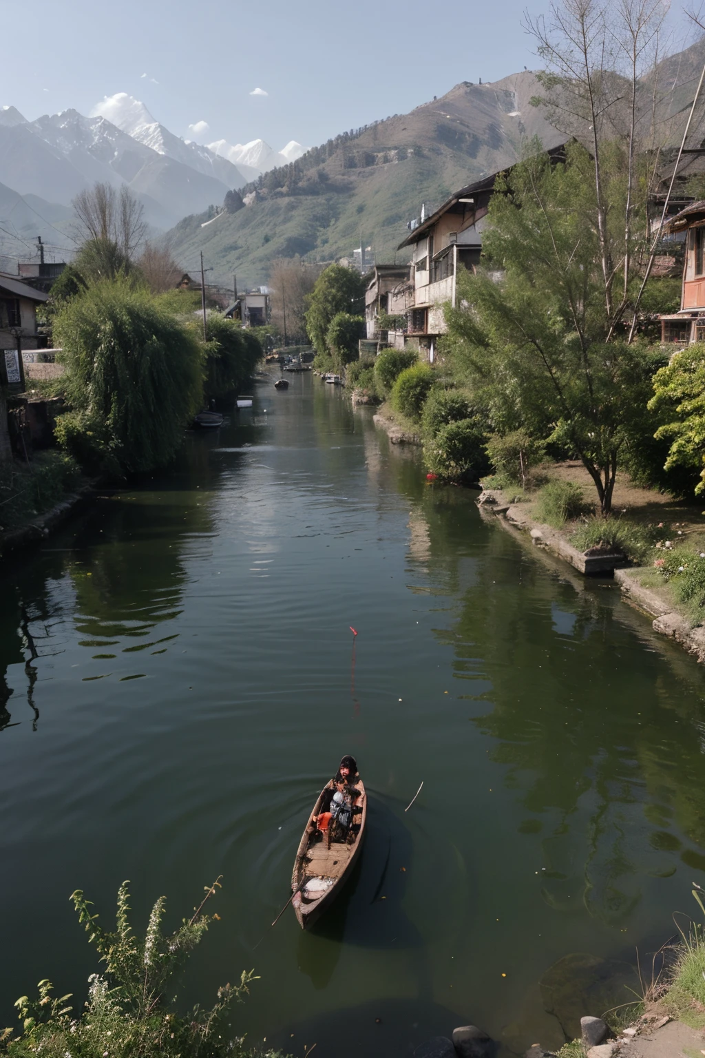 dal lake srinagar painted with blood