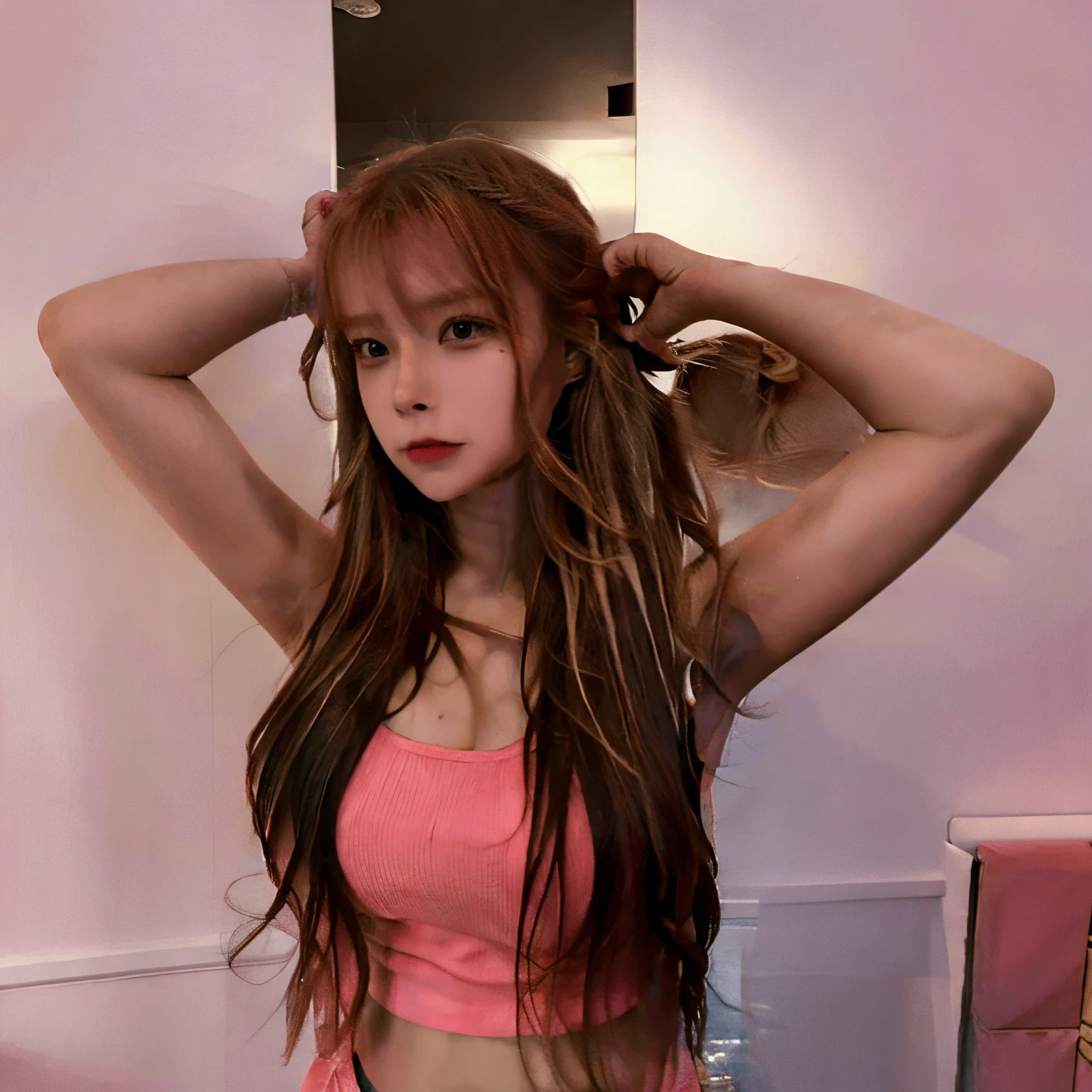 ginga alice,solo,1girl,standing,long hair,upper body,brond hair