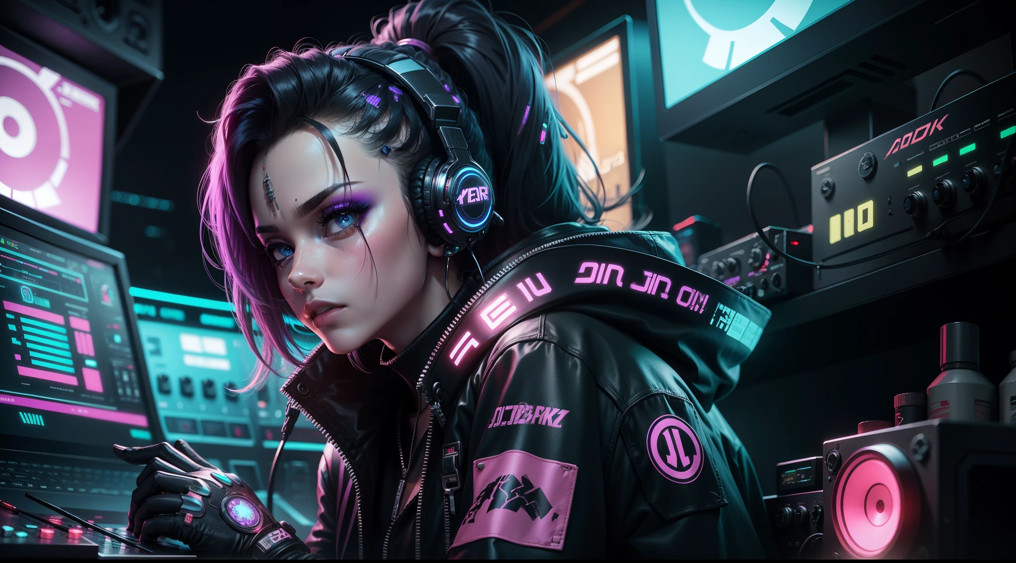 Cyberpunk Female Dj