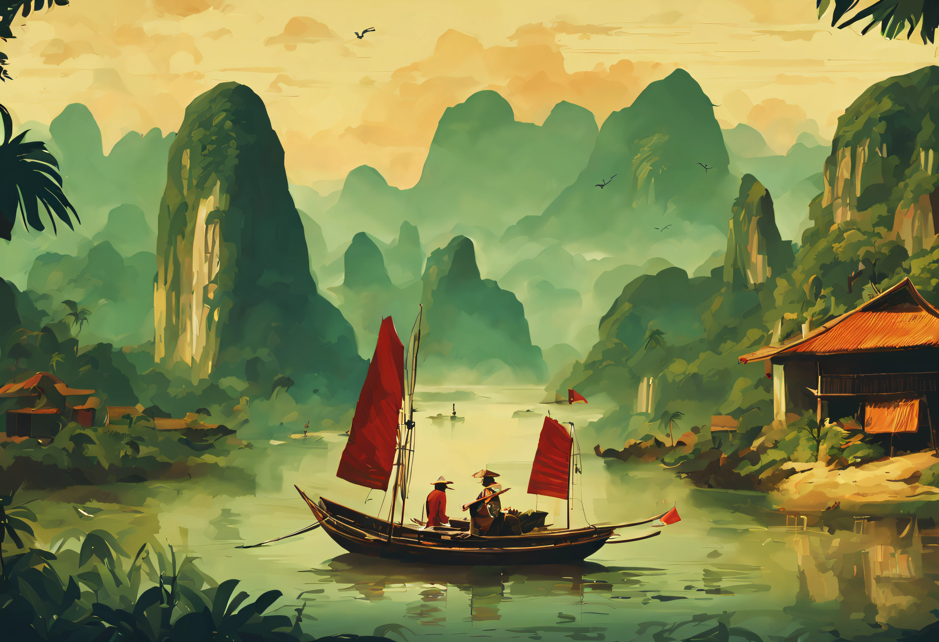 Style d'affiche Vietnam, 4K