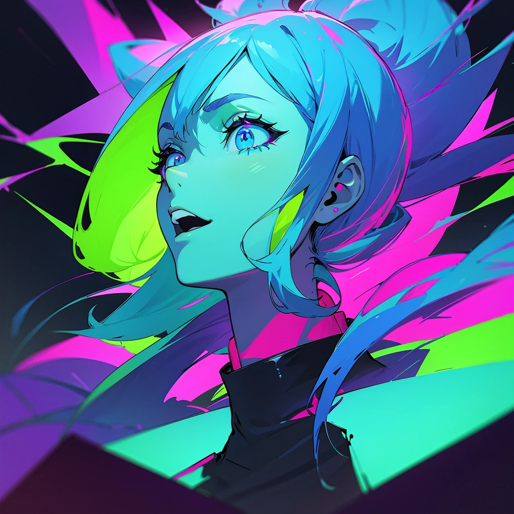 (masterpiece、top-quality、top-quality、Official art、beautifly、Aesthetic:1.2、(1girl in:1.3)、glitch art、(digital distortion)、pixelated fragments、data corruption、Colorful Noise、Visual confusion、modern aesthetic、Runaway light and electricity、Atmospheric swimwear、steam、fumo、A vortex of chaos and madness