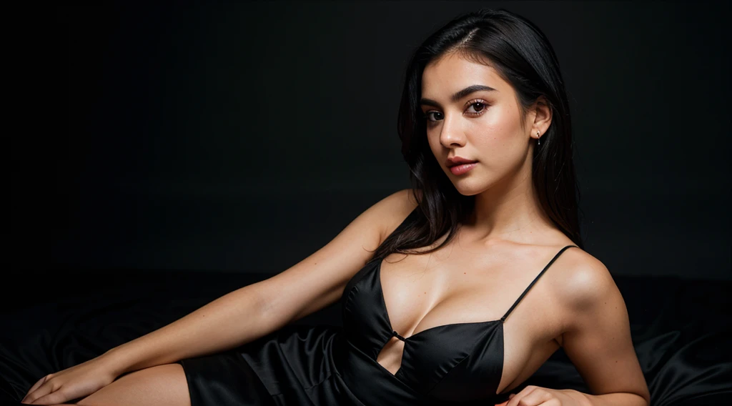 RAW Photo, DSLR BREAK
(kkw-ph1:0.9) BREAK
half body portrait of 1 young 20yo woman, black hair, wearing wonderful dress, perfect eyes, perfect lips, perfect nose, professional color graded, wonderful woman, dark background, cute woman