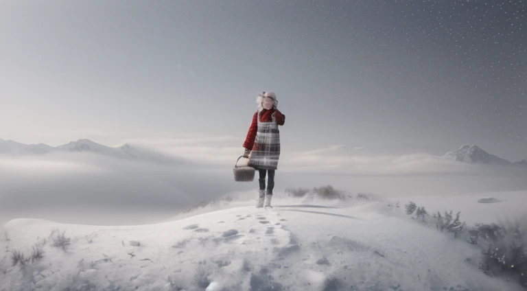 a women in winter season